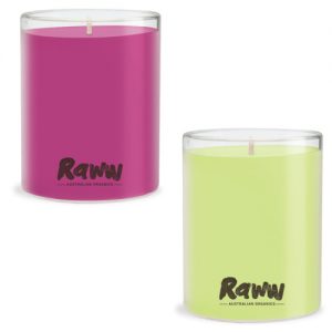 Raww Super Fragrant Deluxe Candles Pomegranate & Spiced Pear Beauty Over 40